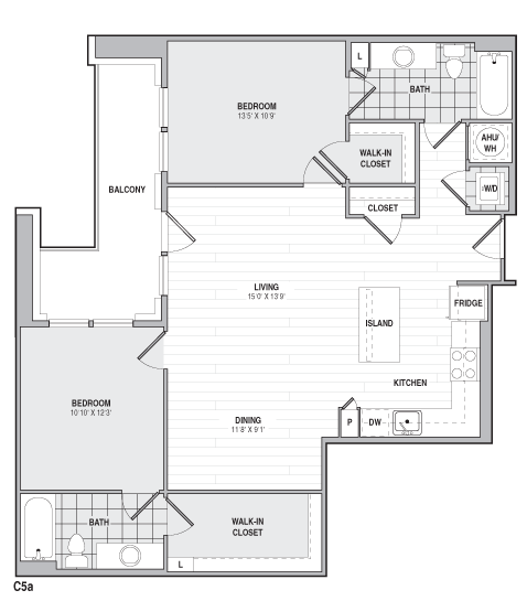 Floor Plan Image of Apartment Apt 321